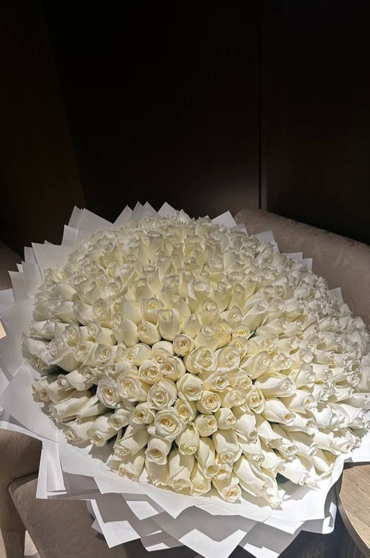 1001 White Roses