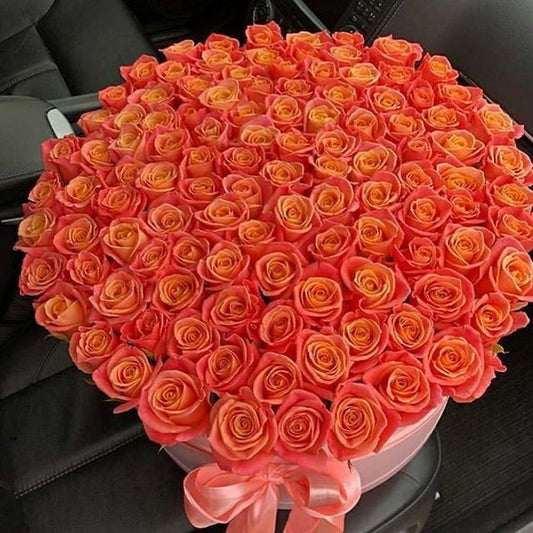 101 Orange Roses