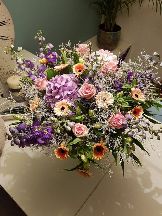 Mixed Roses Vase Bouquet